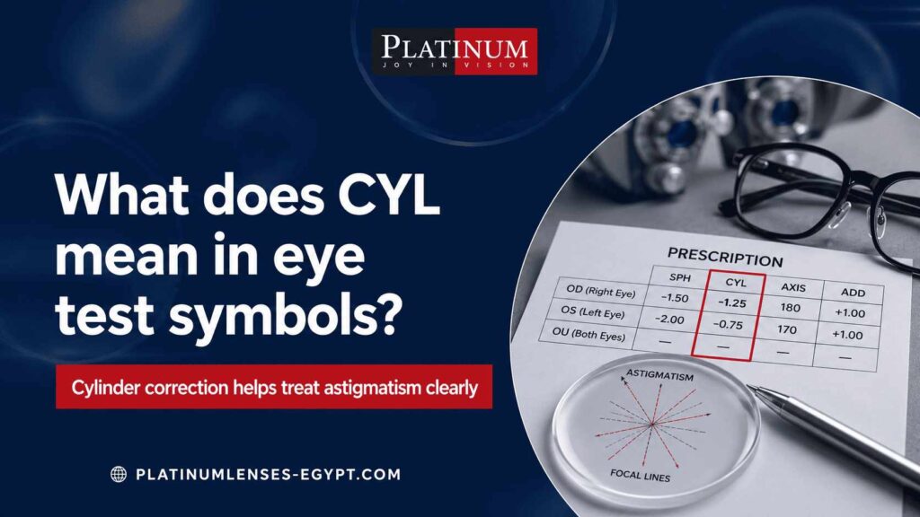شرح CYL في رموز فحص النظر