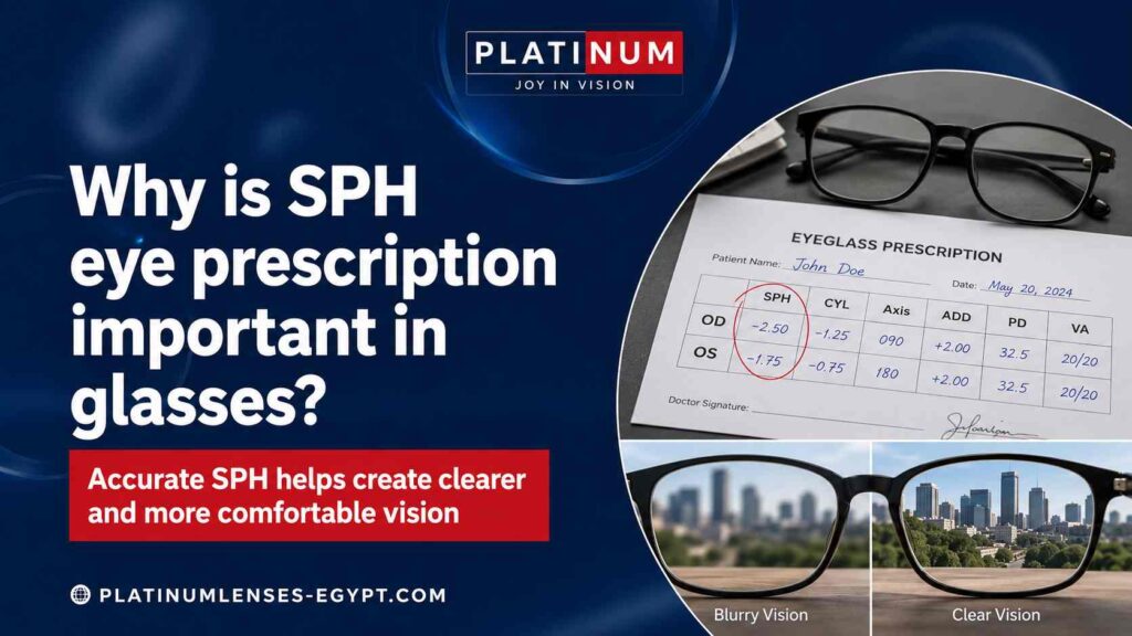 أهمية قيمة SPH في كارت النظر والنظارات الطبية