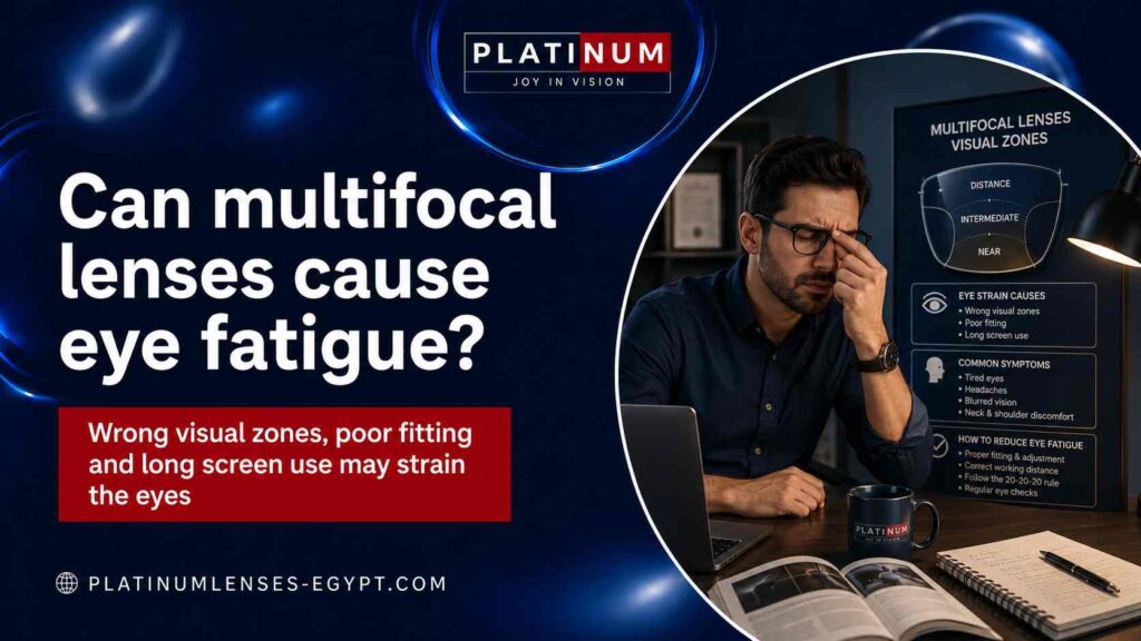هل تسبّب العدسات المالتي فوكل إجهادًا في العين؟