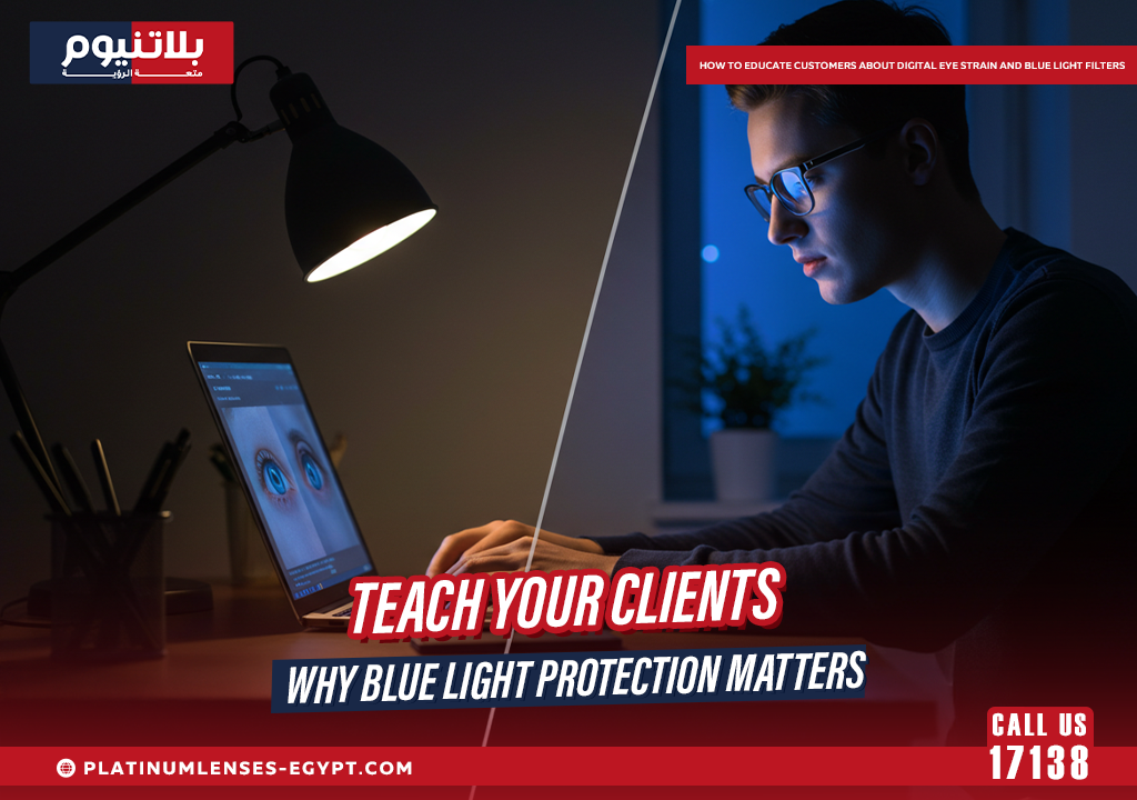 How to Educate Customers About Digital Eye Strain and Blue Light Filters