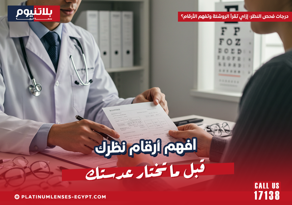 درجات فحص النظر: إزاي تقرأ الروشتة وتفهم الأرقام؟
