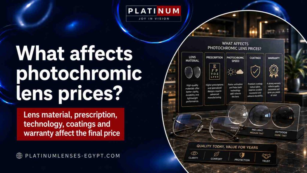 العوامل المؤثرة في أسعار العدسات الفوتوكروميك