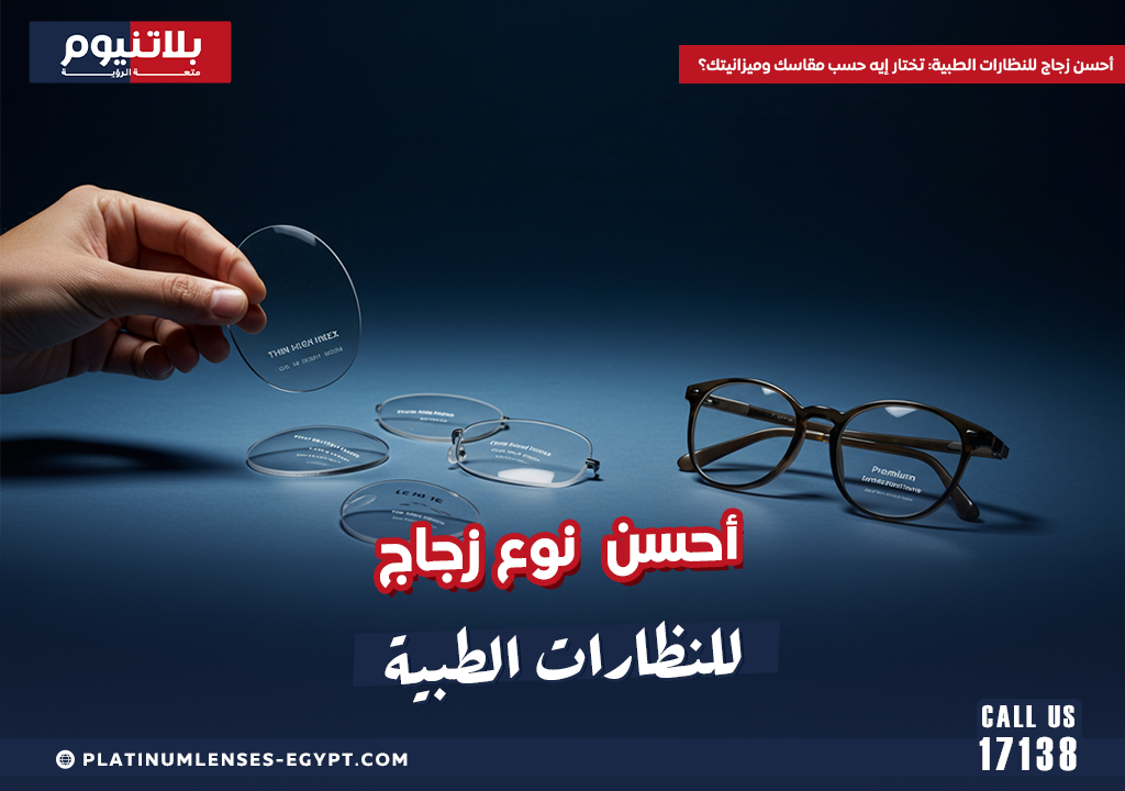 أحسن زجاج للنظارات الطبية: تختار إيه حسب مقاسك وميزانيتك؟