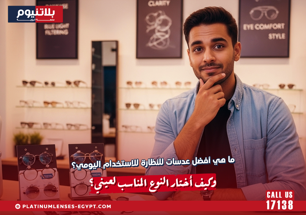 ما هي أفضل عدسات للنظارة للاستخدام اليومي؟ وكيف أختار النوع المناسب لعيني؟
