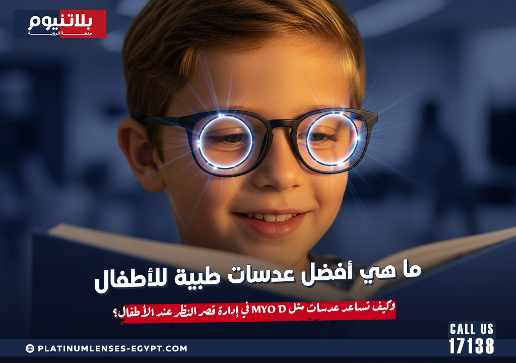 ما هي أفضل عدسات طبية للأطفال؟ وكيف تساعد عدسات مثل MYO D في إدارة قصر النظر عند الأطفال؟