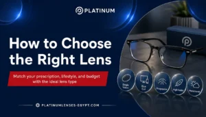 Platinum eyeglasses with single vision, Blue Cut, progressive, high-index, and photochromic prescription lens options