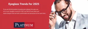 Man wearing stylish black glasses representing the latest eyeglass frame trends for 2025