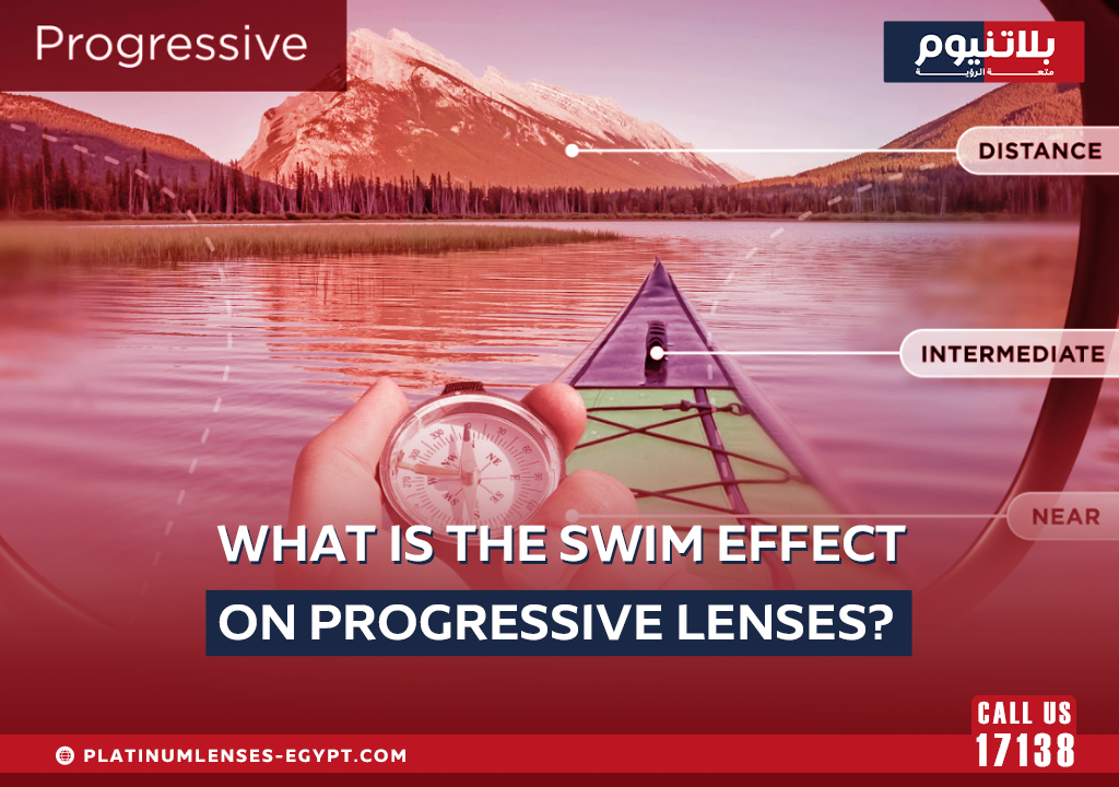 What is the swim effect on progressive lenses