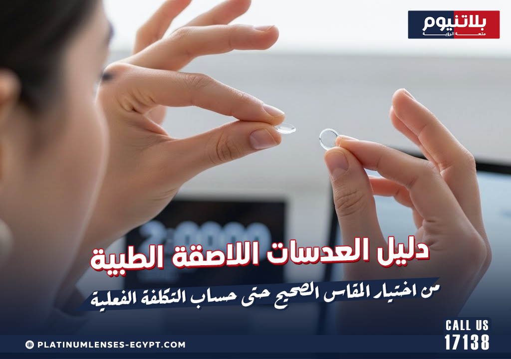دليل العدسات اللاصقة الطبية: من اختيار المقاس الصحيح حتى حساب التكلفة الفعلية